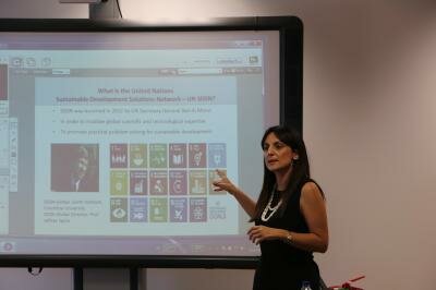 Prof Koundouri lecture on «Science Driven Implementation of Sustainable Development» at the Open University of Cyprus