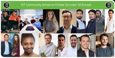 EIT Community shines on Forbes 30 under 30 Europe list